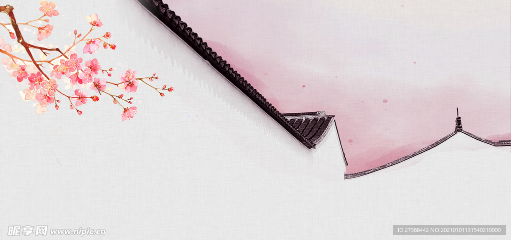 中国风 水墨 喜庆背景