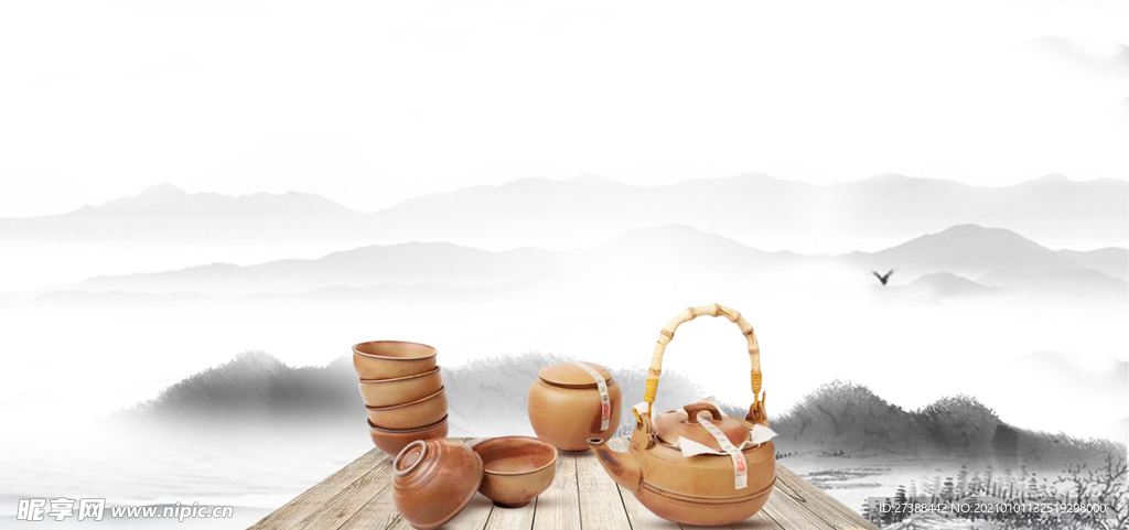 中国风 水墨 喜庆背景