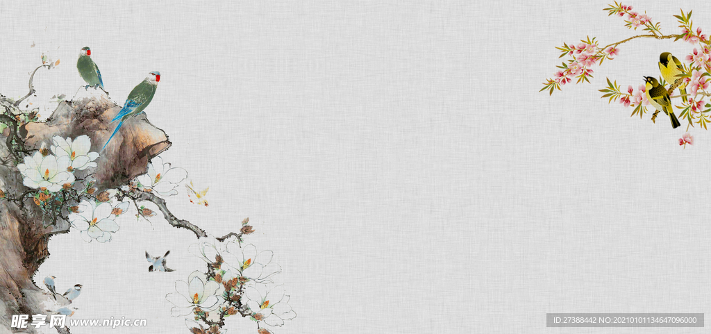 中国风 水墨 喜庆背景