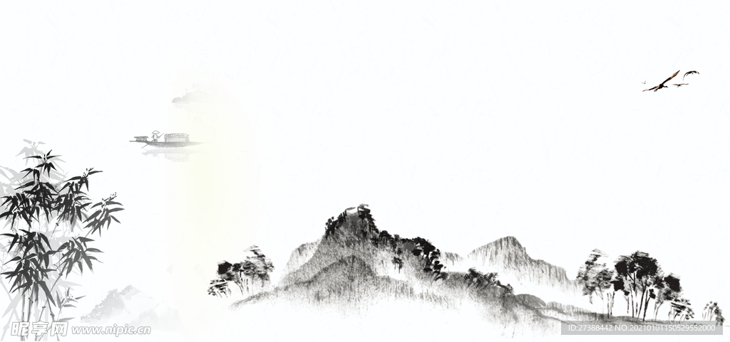 中国风 水墨 喜庆背景