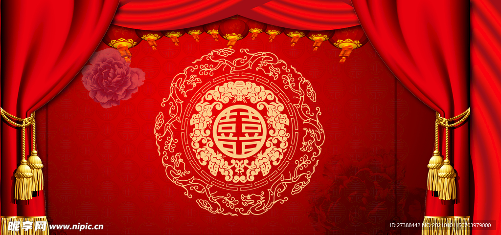 中国风 水墨 喜庆背景