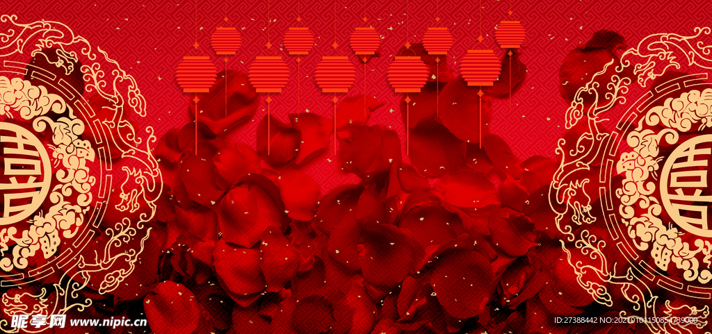 中国风 水墨 喜庆背景