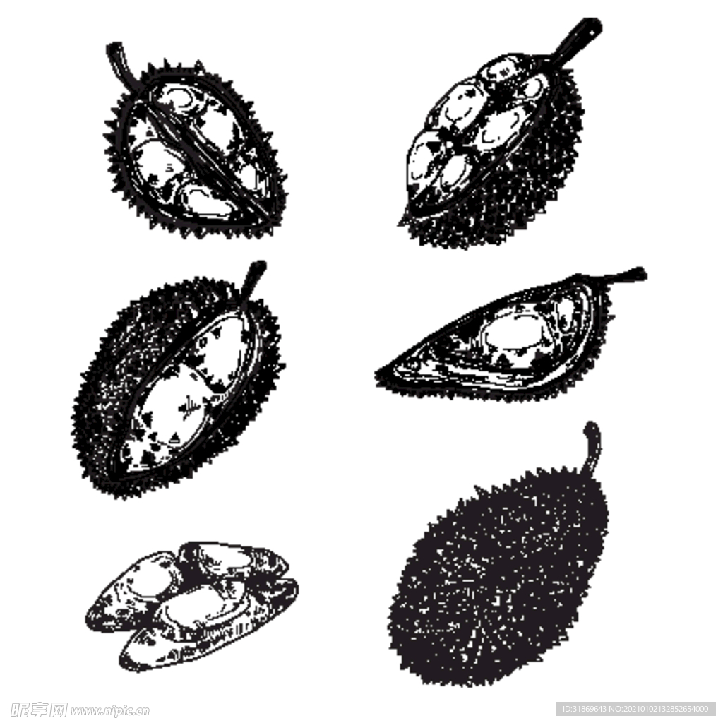 榴莲 水果 蔬菜