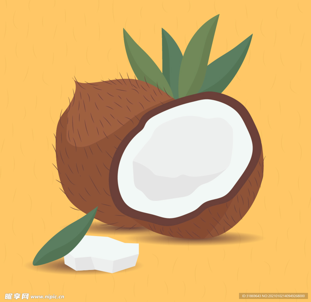 椰子 水果 蔬菜