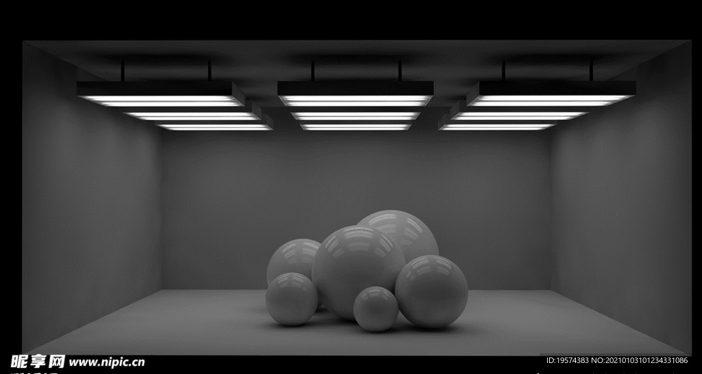 C4D 模型摄影棚产品场景布光