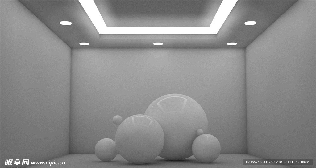 C4D 模型摄影棚产品场景布光