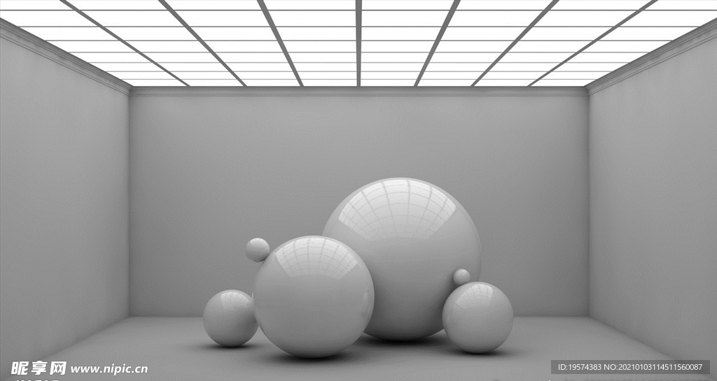 C4D 模型摄影棚产品场景布光