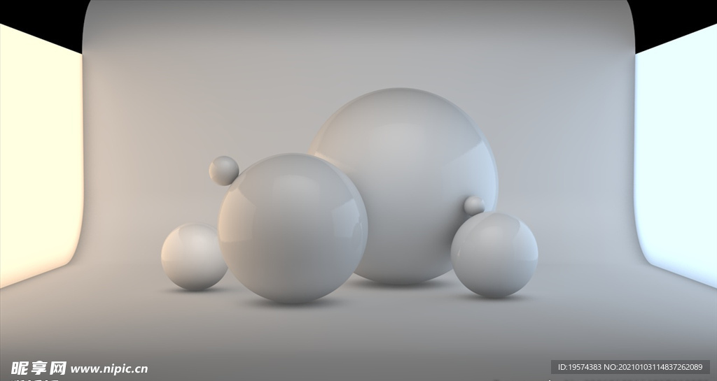 C4D 模型摄影棚产品场景布光
