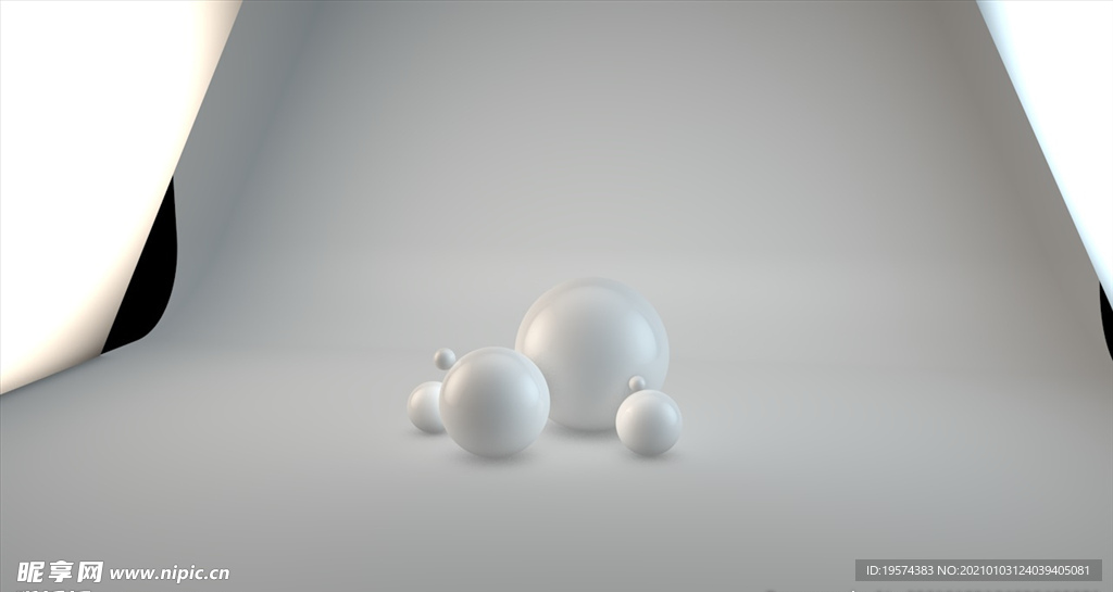 C4D 模型摄影棚产品场景布光