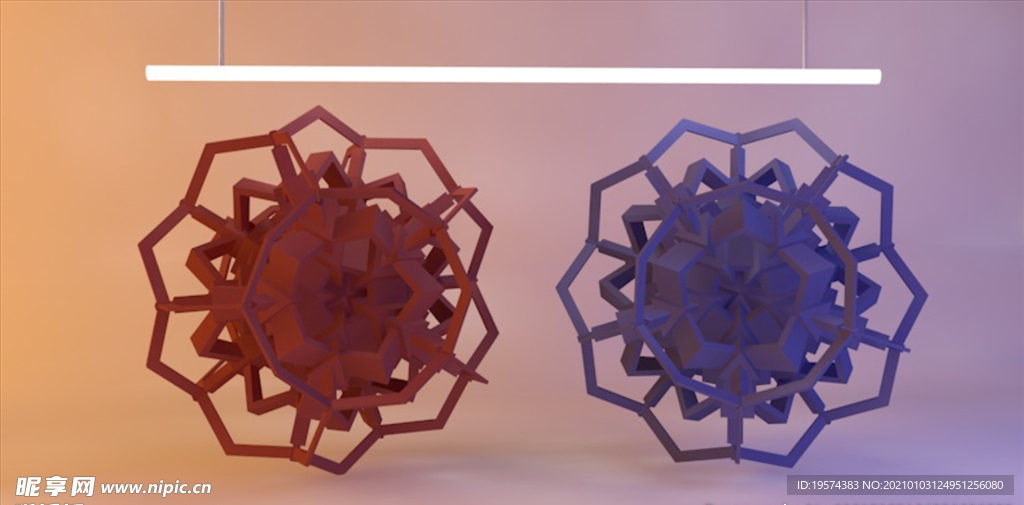 C4D 模型摄影棚产品场景布光