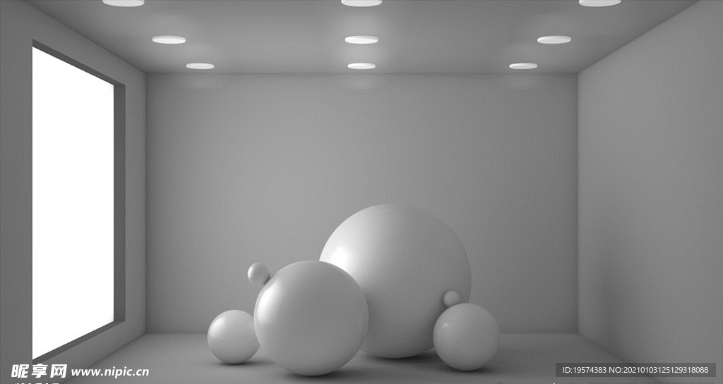 C4D 模型摄影棚产品场景布光