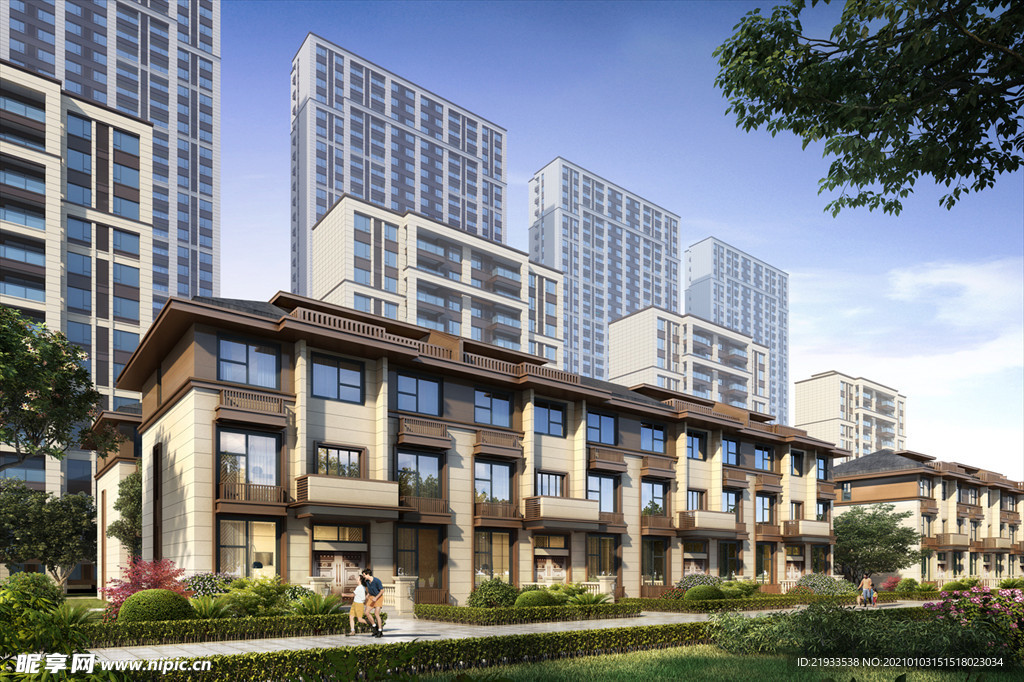 绿城别墅洋房小区园林景观