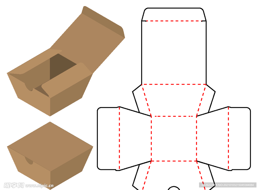 简易牛皮纸外包装盒