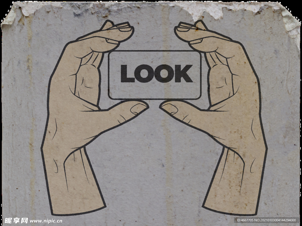 复古贴纸样机   怀旧潮流贴纸