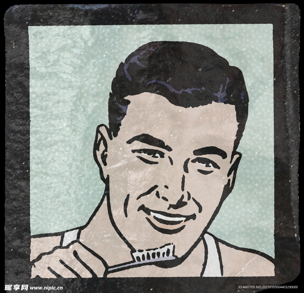 复古贴纸样机   怀旧潮流贴纸