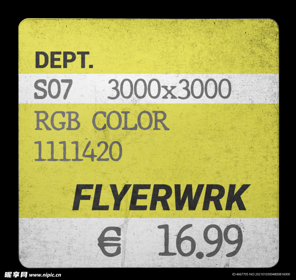 复古贴纸样机   怀旧潮流贴纸