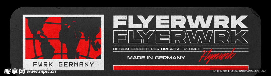 复古贴纸样机   怀旧潮流贴纸