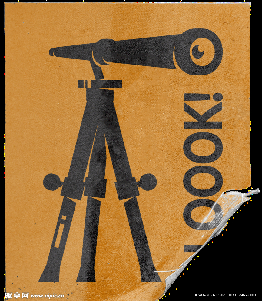 复古贴纸样机   怀旧潮流贴纸