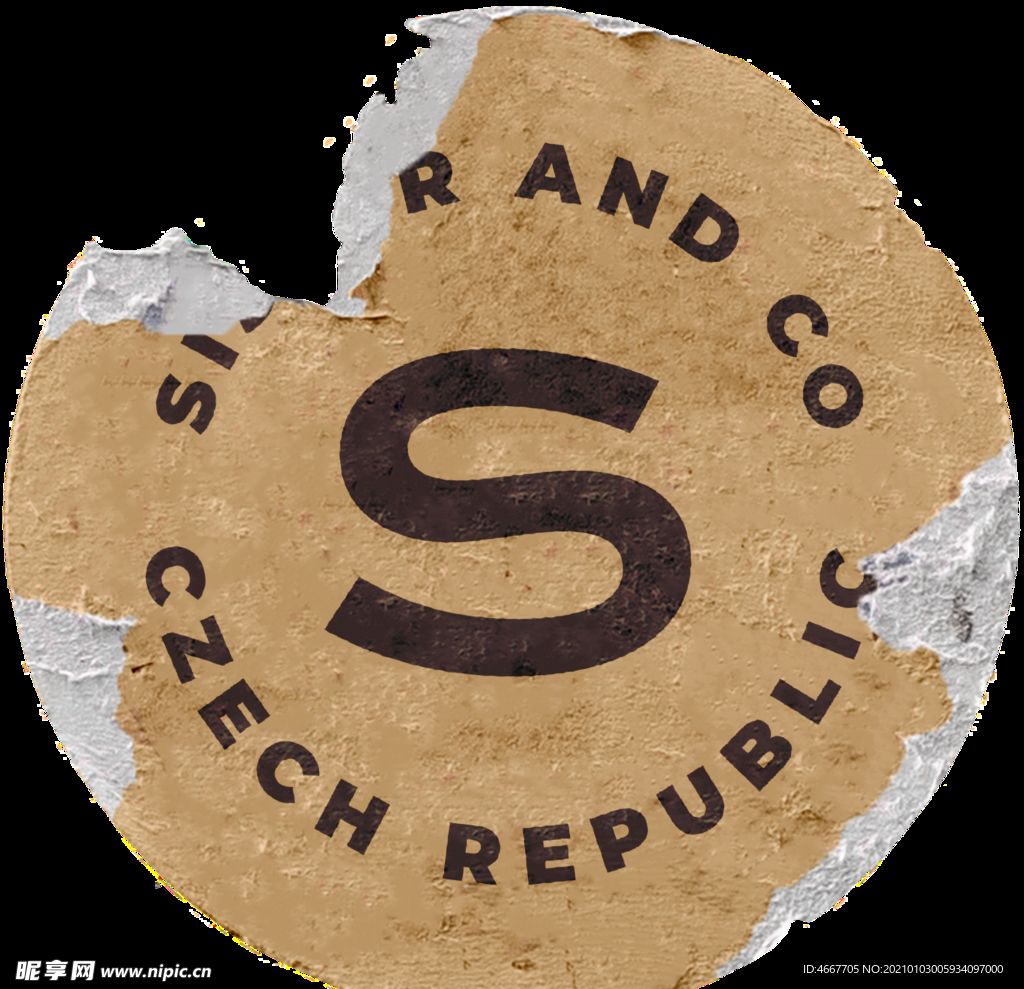 复古贴纸样机   怀旧潮流贴纸