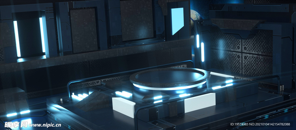 C4D 模型炫酷舞台场景