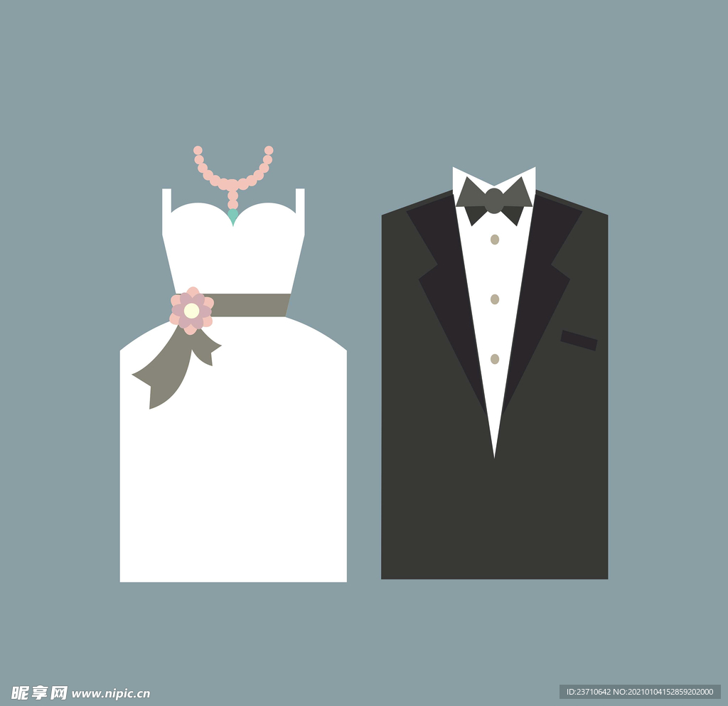 西装婚纱图标