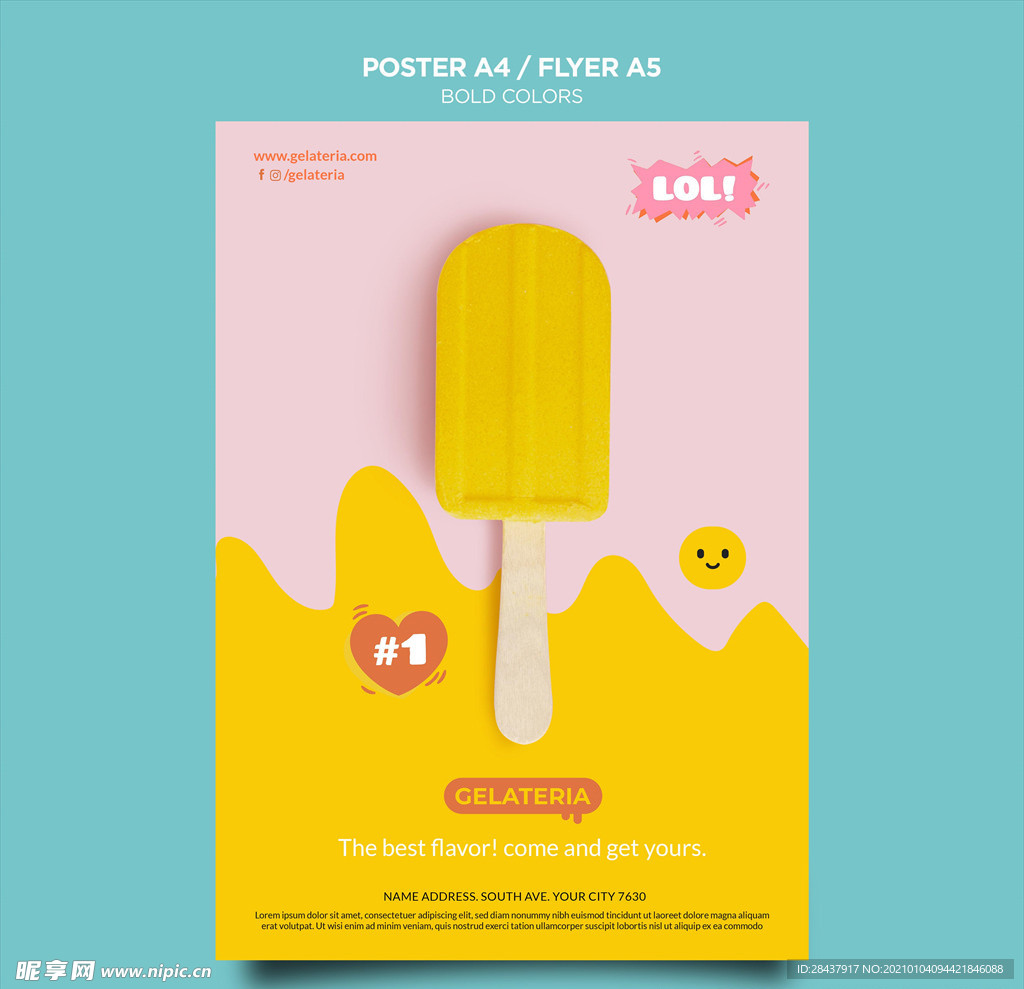 冰淇淋海报
