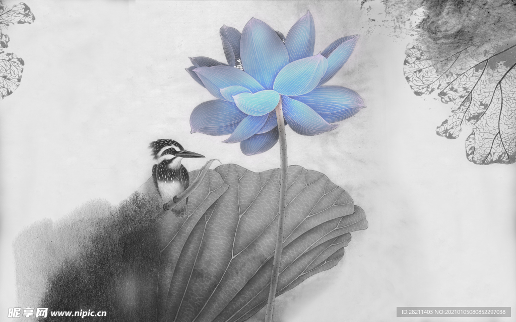 山水画 中式背景墙 装饰画 新