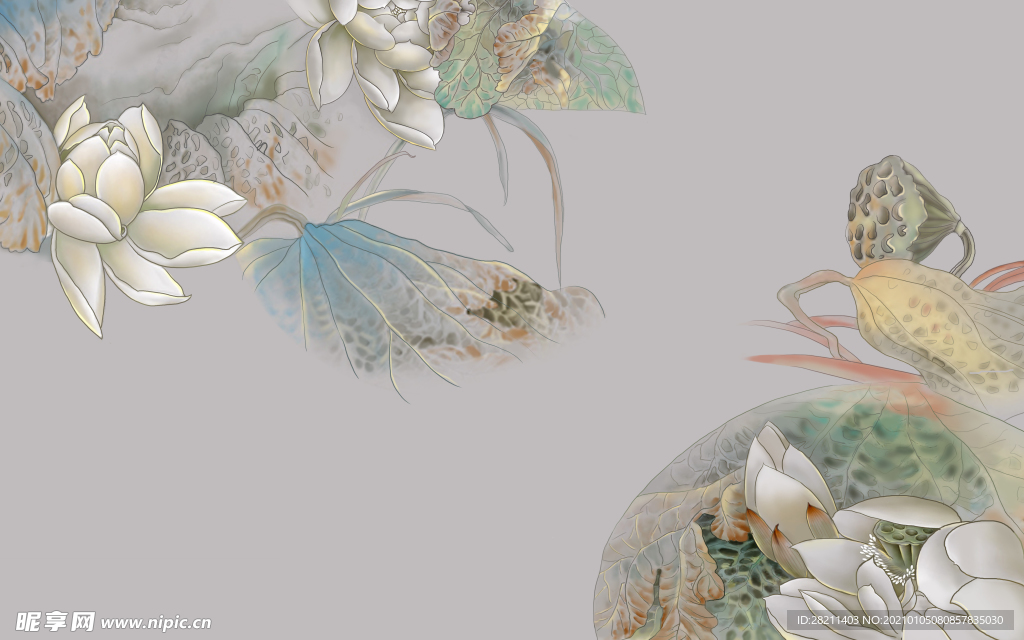 山水画 中式背景墙 装饰画 新