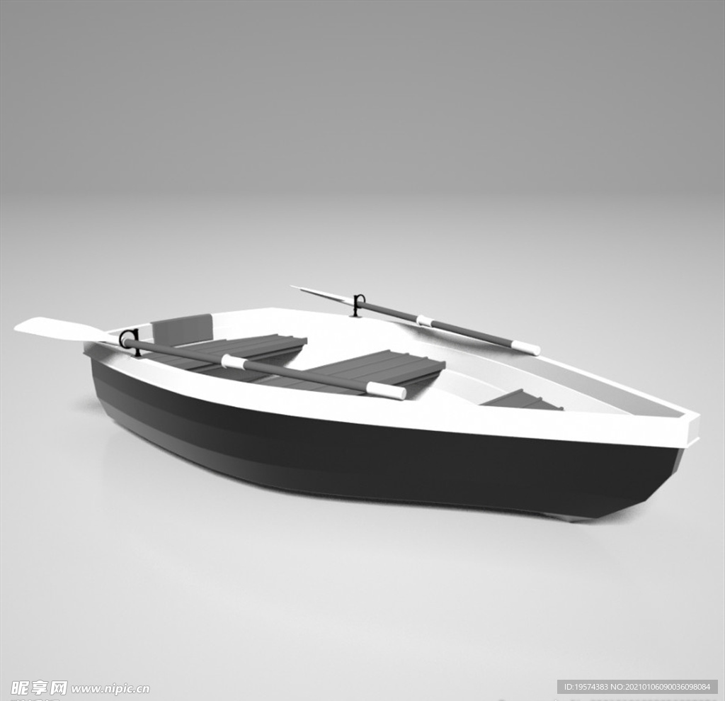 C4D模型游艇