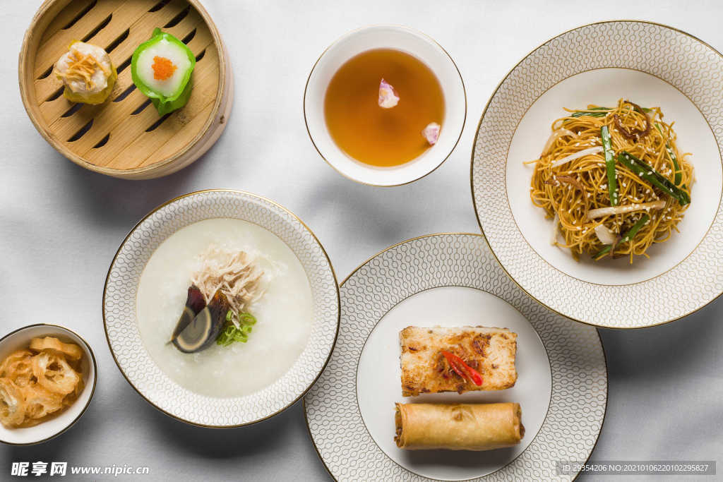 简约的早餐图片