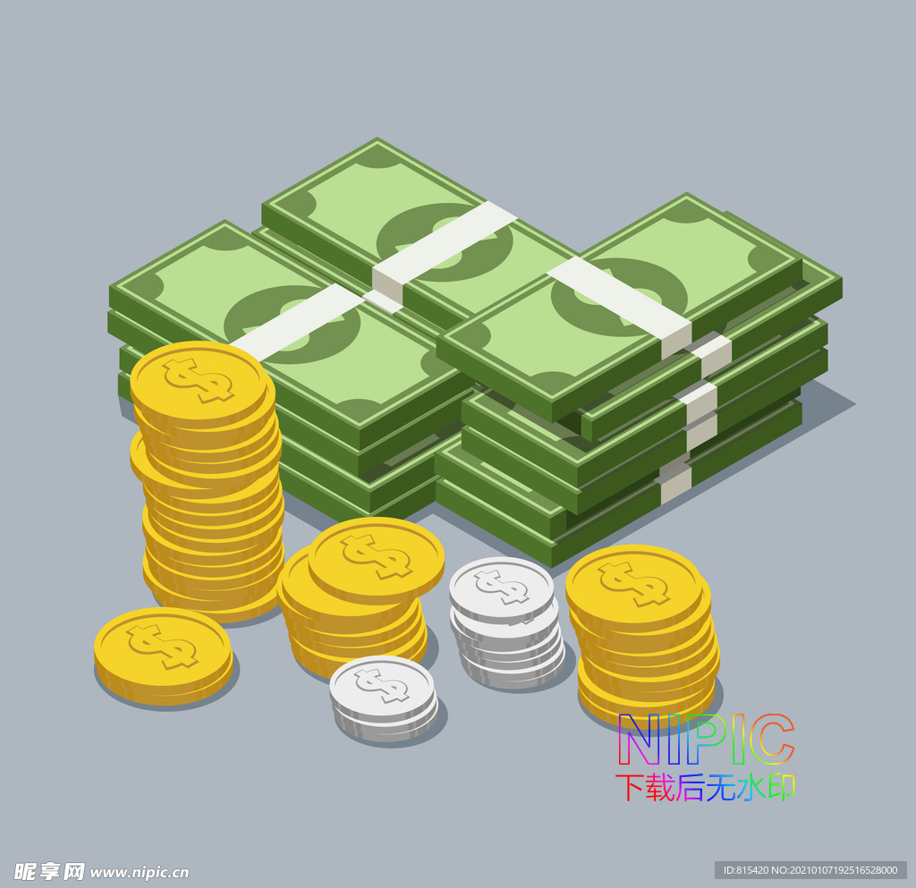 美元和金币