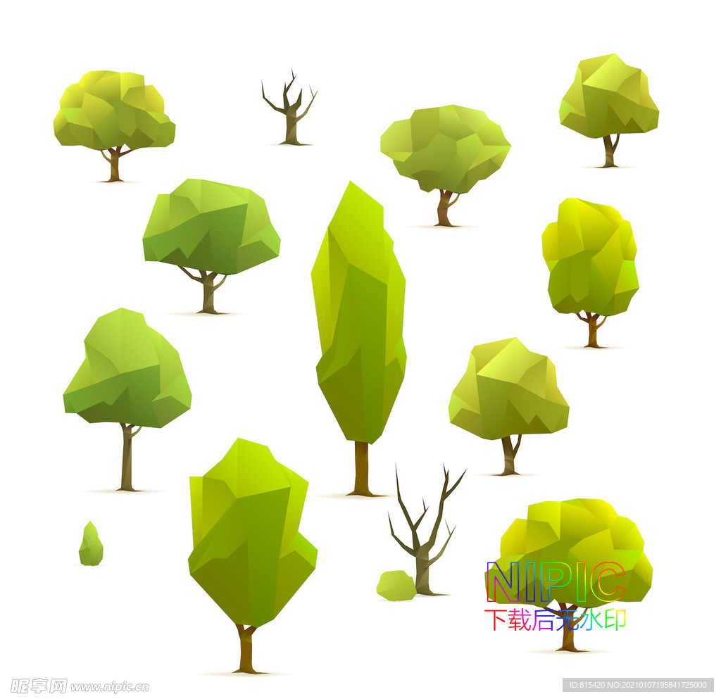 lowpoly小树