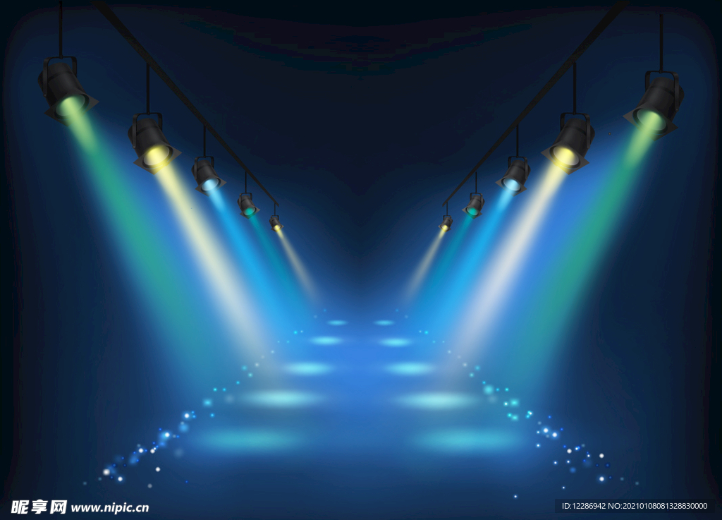 舞台灯光背景