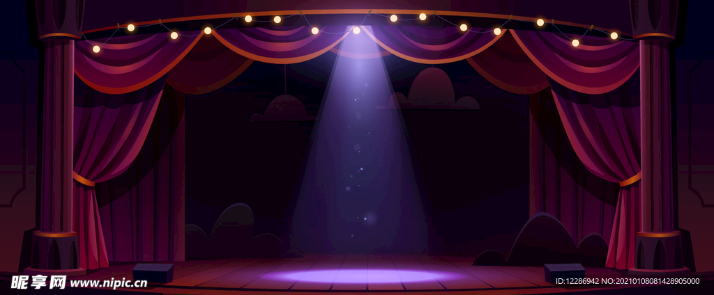 舞台灯光背景