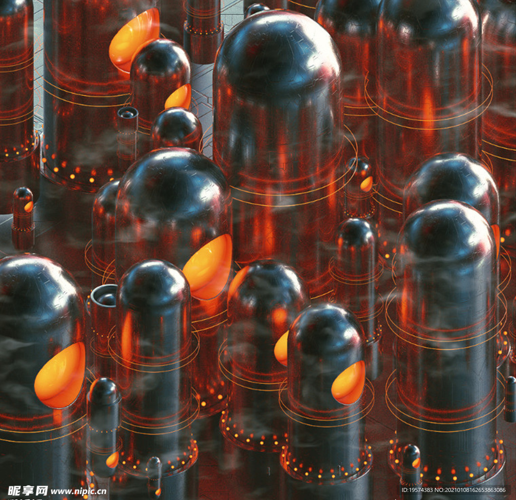 C4D模型设备零件仪器结构