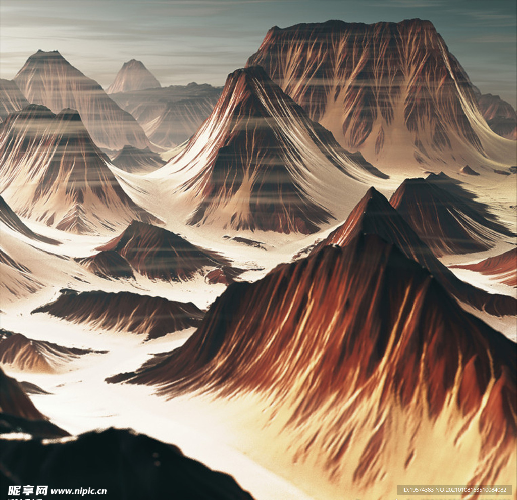C4D模型山体