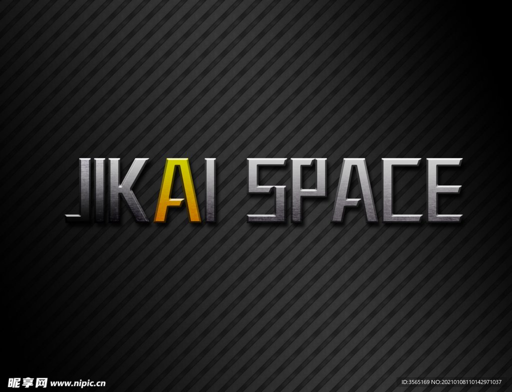 立体金属质感LOGO样机