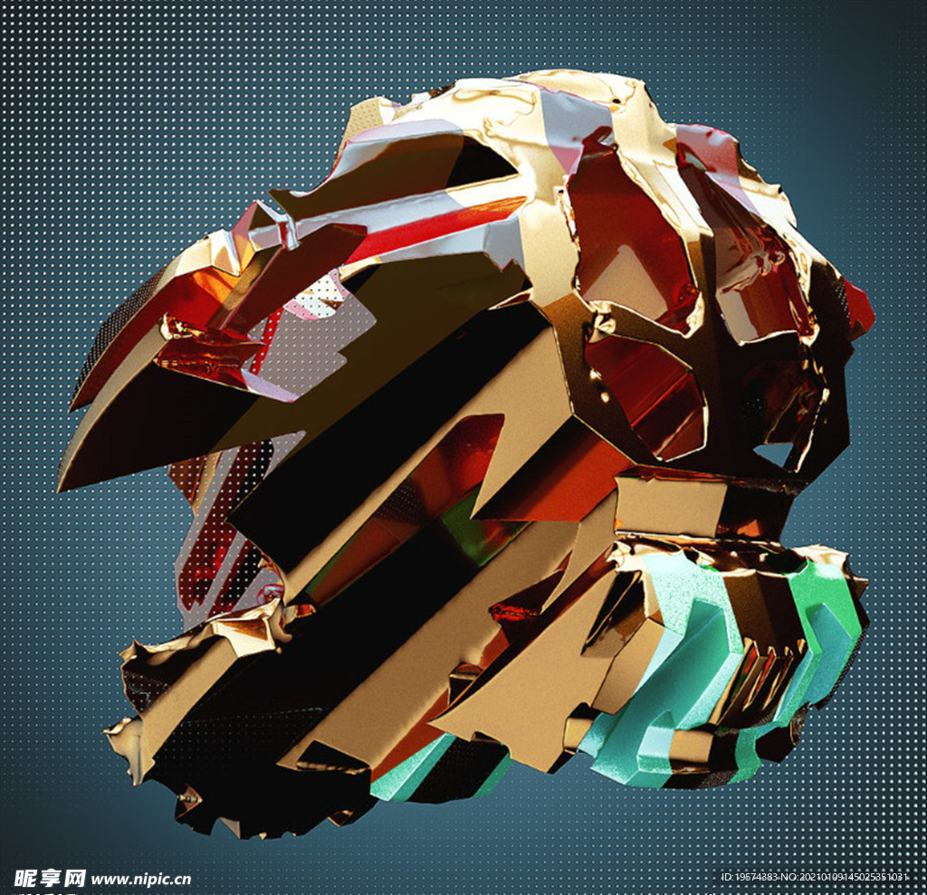 C4D模型设备零件仪器结构表面