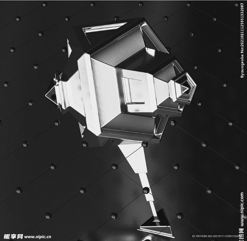 C4D模型设备零件仪器结构表面