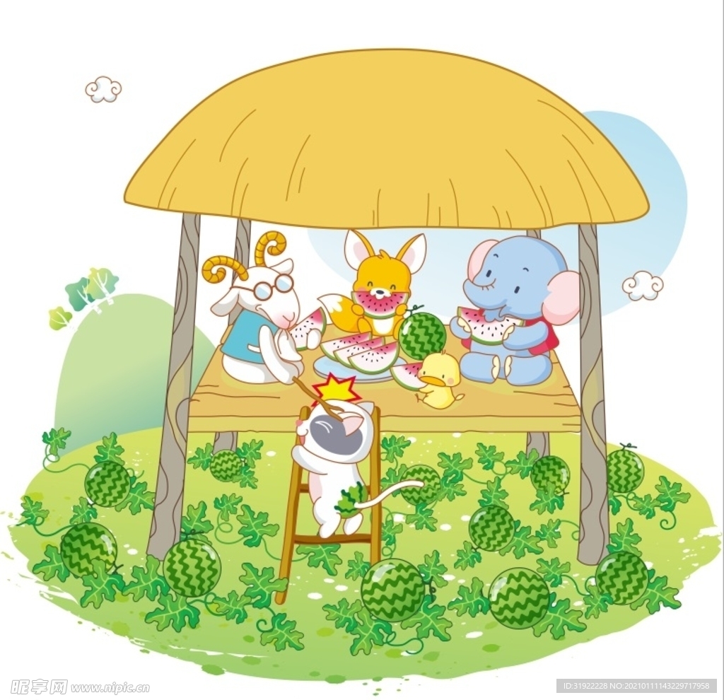 动物合影 上贰拾