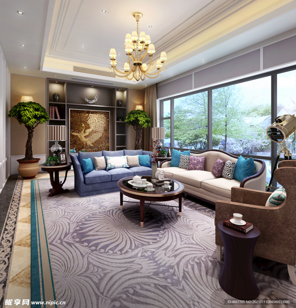 新中式客厅 家装客厅效果