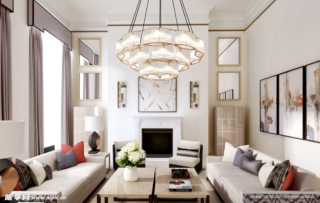 后现代客厅    家装客厅效