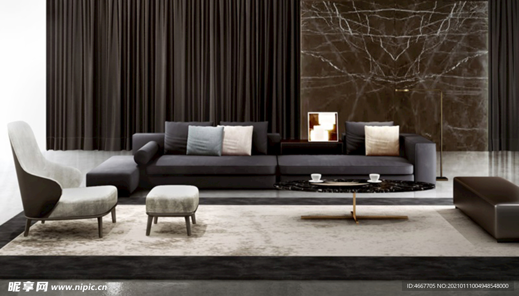 后现代客厅    家装客厅效果