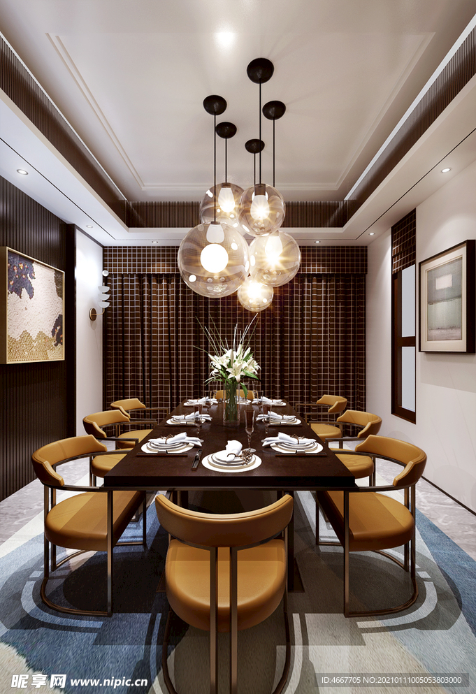 后现代餐厅    家装餐厅效果