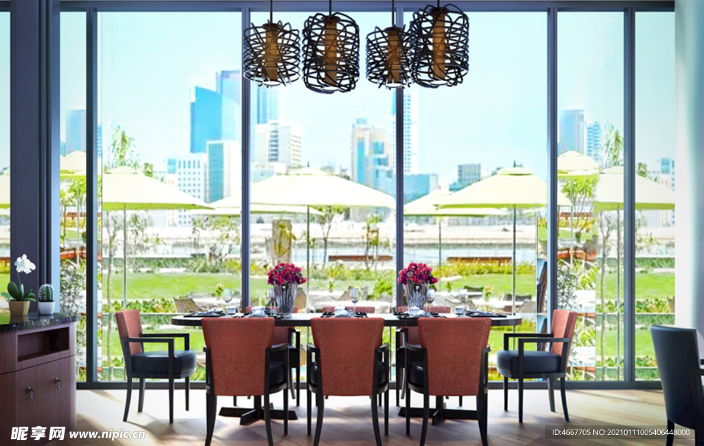 后现代餐厅    家装餐厅效果