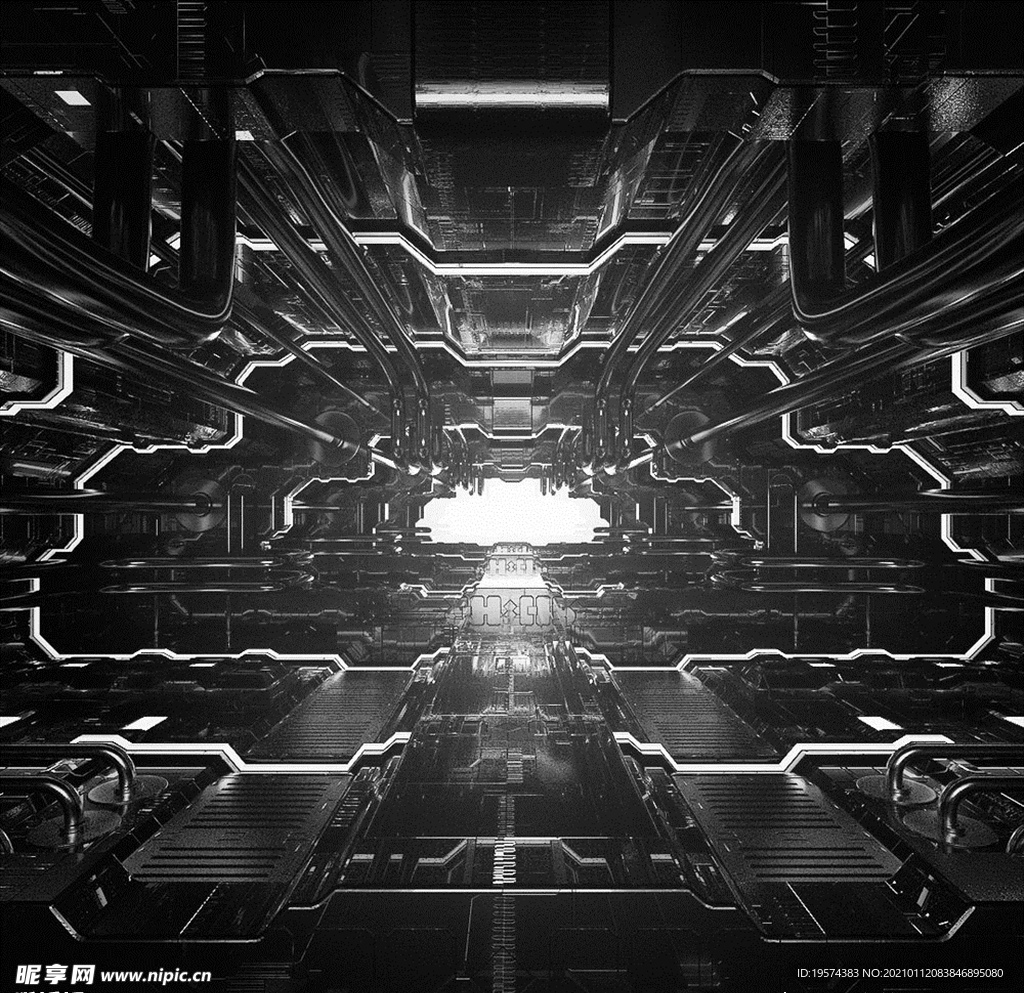 C4D模型设备零件仪器结构表面
