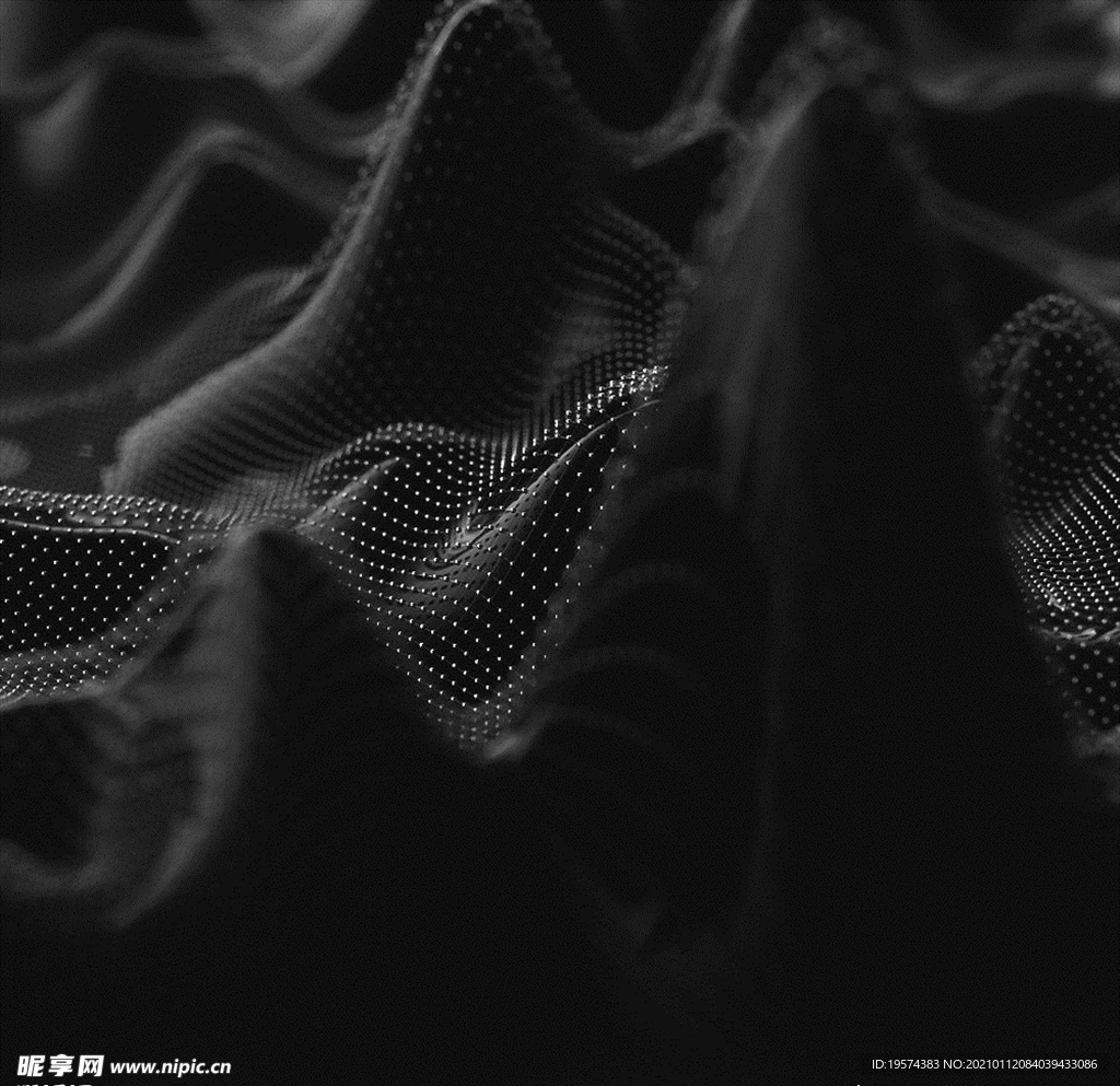 C4D模型波浪表面