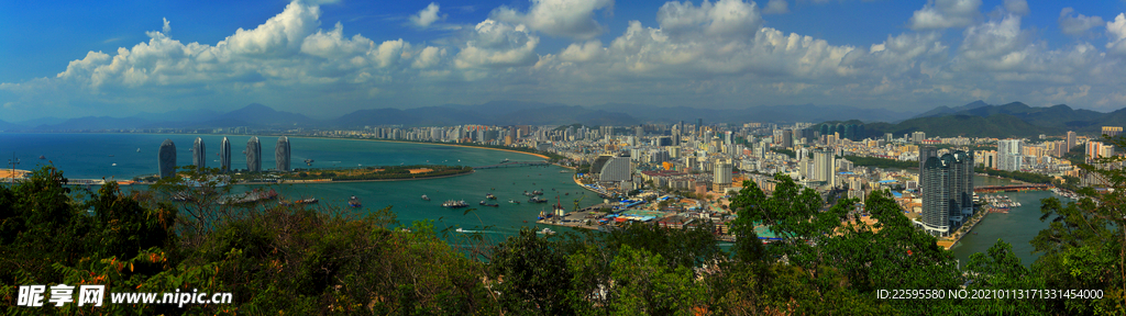 三亚全景图