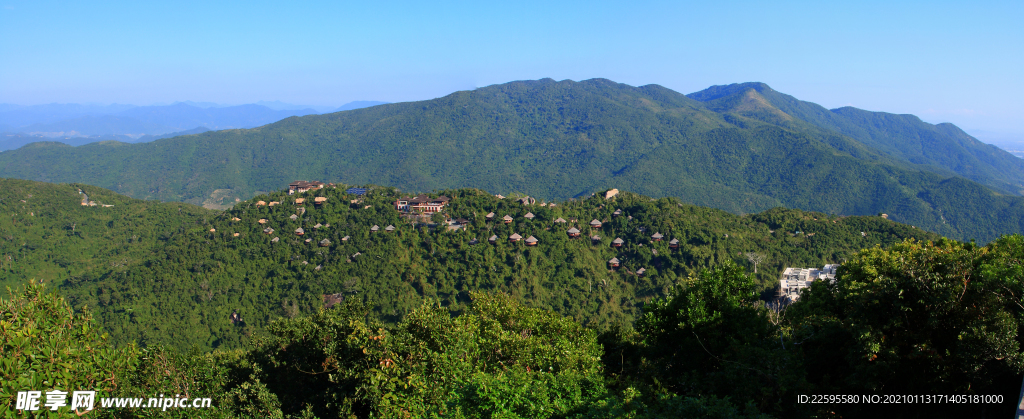 三亚亚龙湾鸟巢全景