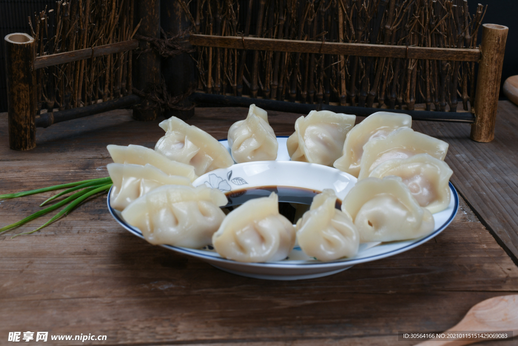 水饺美食食材背景素材